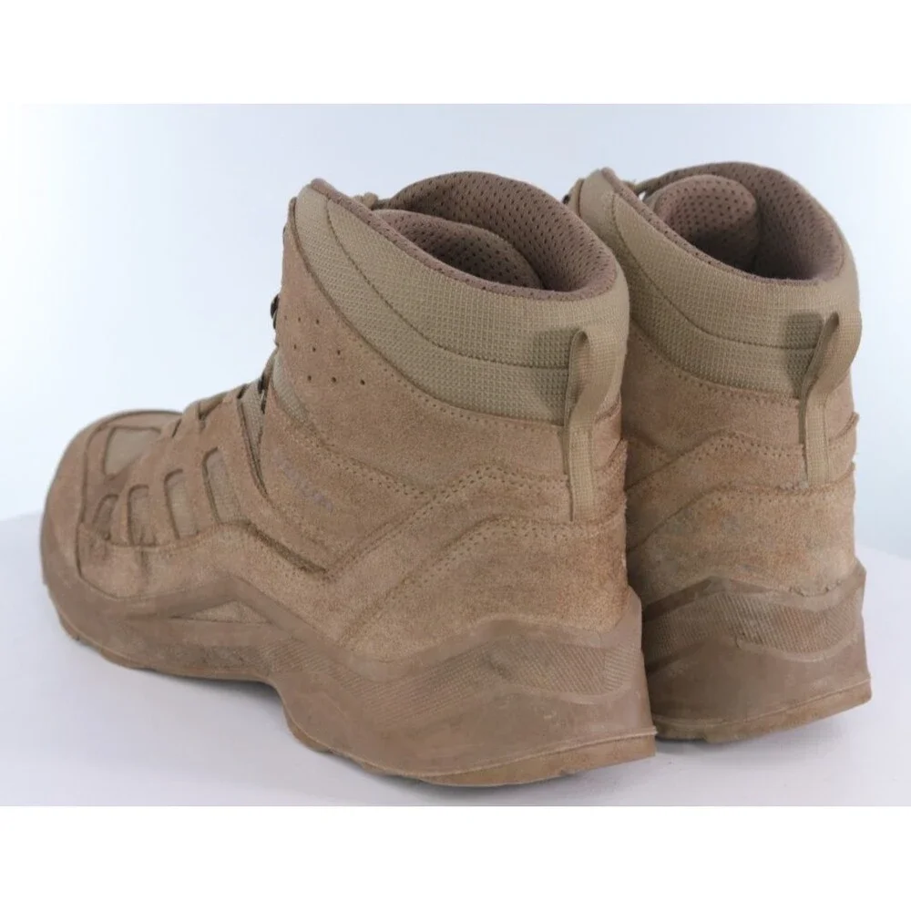 LOWA Sesto Men's Mid Desert Boots Size 14 M Suede Cayote Tan